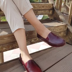 پاخور کفش راحتی زنانه چرم طبیعی مدل 290