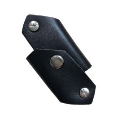 جاسوییچی چرم طبیعی طرح فولد مشکی طرح 2