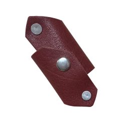 جاسوییچی چرم طبیعی طرح فولد قرمز طرح 2