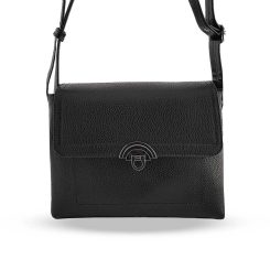 کیف دوشی زنانه مدل بنفشه مشکی