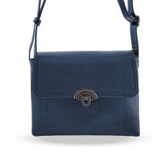 کیف دوشی زنانه مدل بنفشه سرمهای