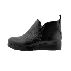 نیم بوت چرم طبیعی زنانه 610 مشکی