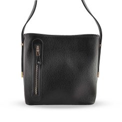 کیف دوشی زنانه مدل لنا مشکی طرح 1