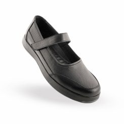 کفش چرم طبیعی روزمره زنانه 420 مشکی