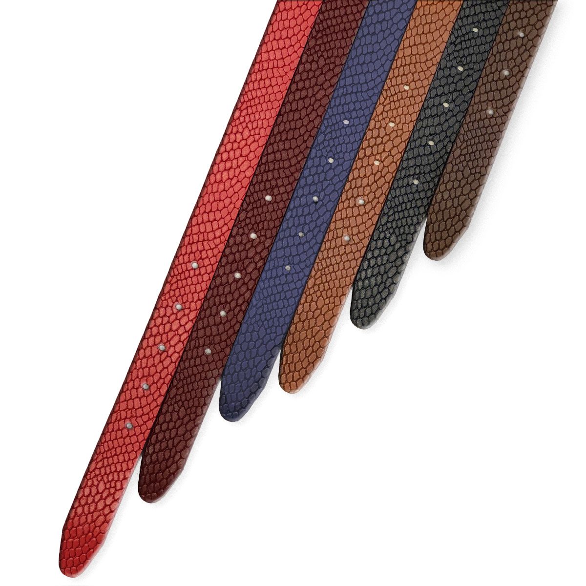 کمربند چرم طبیعی زنانه پوست ماری تصویر اصلی