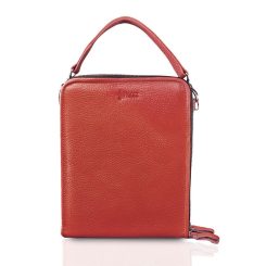 کیف زنانه چرم طبیعی دستی 20153 قرمز