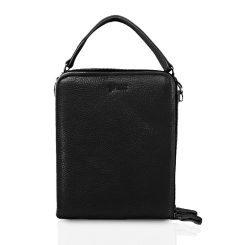 کیف زنانه چرم طبیعی دستی 20153 مشکی فلوتر