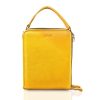 کیف زنانه چرم طبیعی دستی 20153 زرد