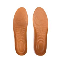 کفی کفش زنانه چرم طبیعی عسلی