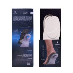 کفی کفش زنانه چرم طبیعی سفید بسته بندی