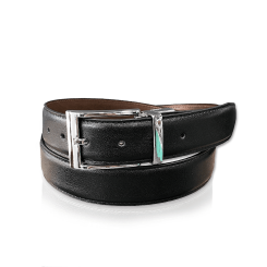 کمربند چرم طبیعی مردانه زبانه دار دورو