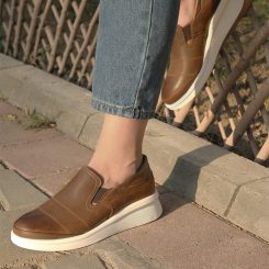 کفش راحتی چرم طبیعی 425 پاخور