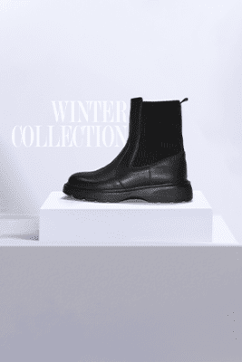 بوت زنانه چرم طبیعی پاییز