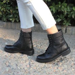 بوت چرم طبیعی زنانه 617 پاخور 3