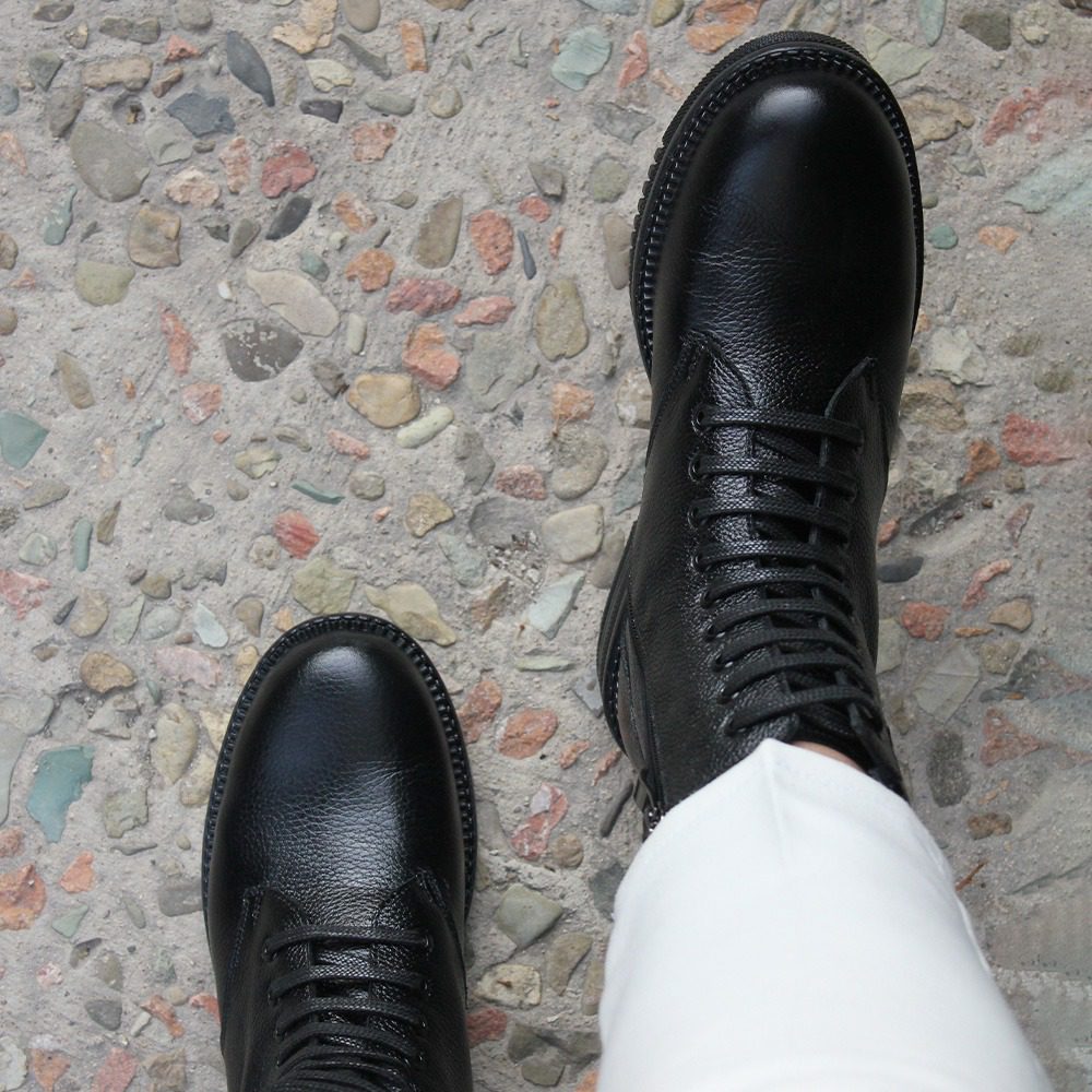 بوت چرم طبیعی زنانه 617 پاخور 2