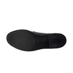 نیم بوت چرم مشکی 616 زیره