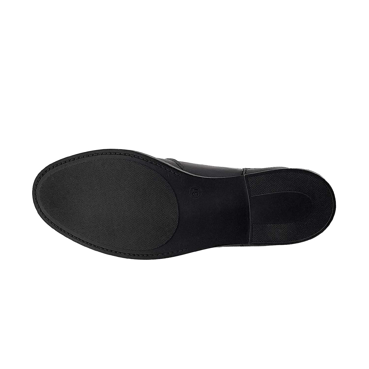 نیم بوت چرم مشکی 616 زیره