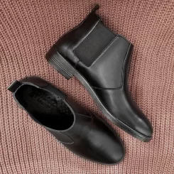 نیم بوت چرم طبیعی زنانه 616