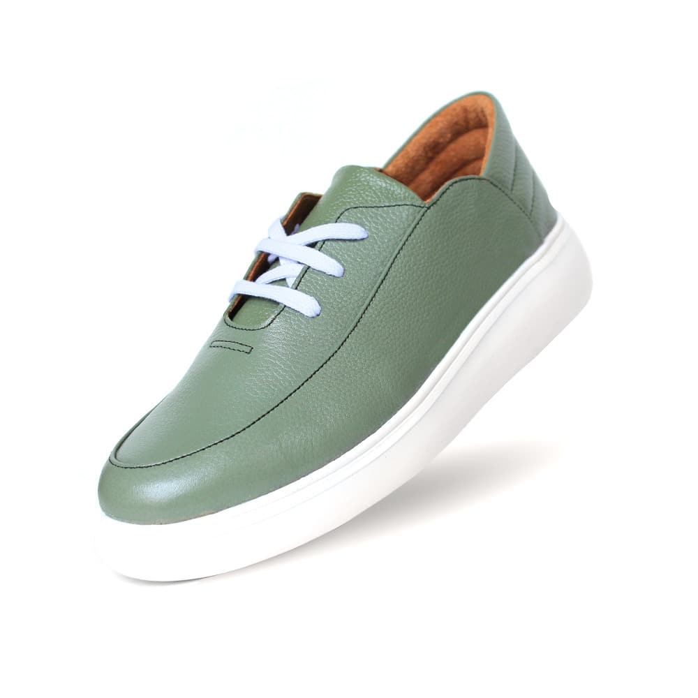 کفش زنانه چرمی راحتی 339 سبز