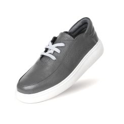 کفش زنانه چرمی راحتی 339 طوسی