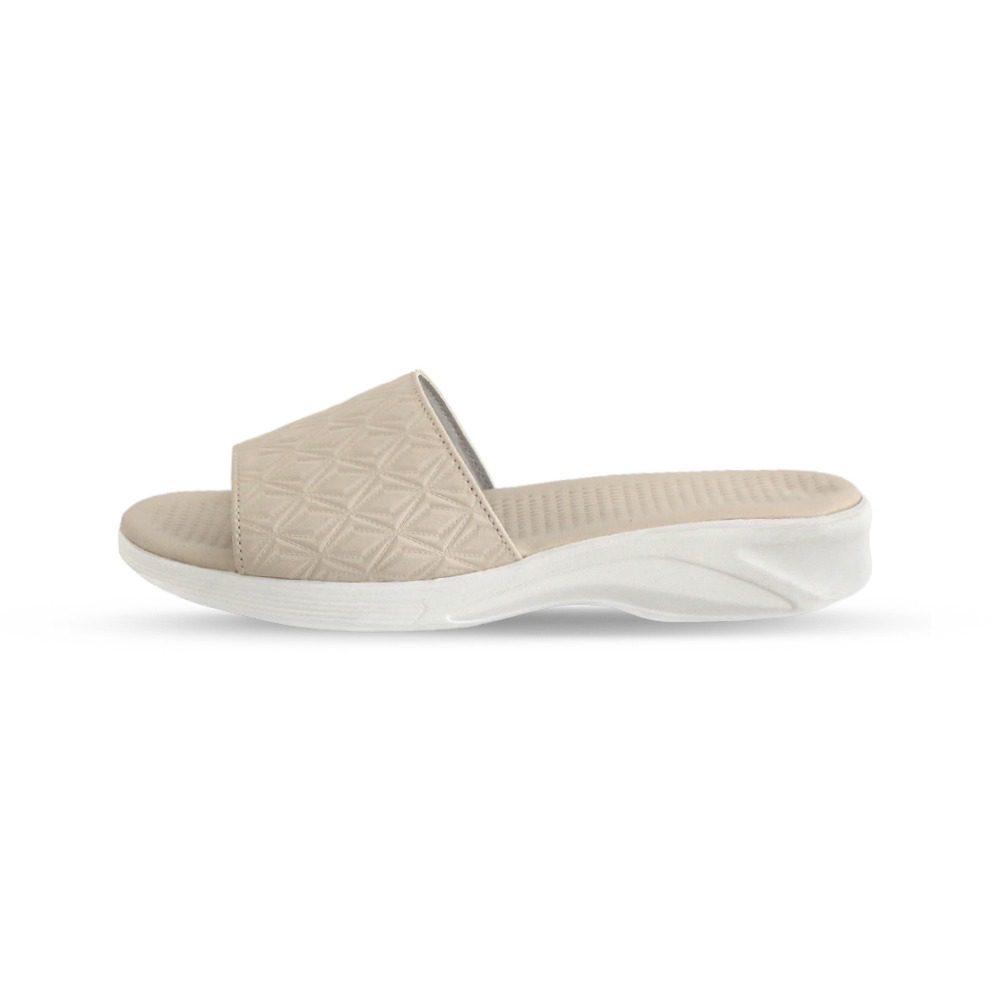 صندل طبی زنانه چرم مصنوعی مدل 07 کرم