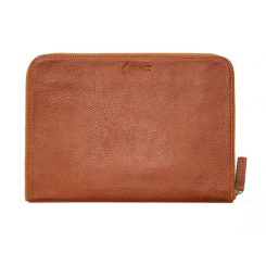 فولدر دستی چرم طبیعی عسلی