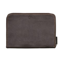 فولدر دستی چرم طبیعی قهوه ای