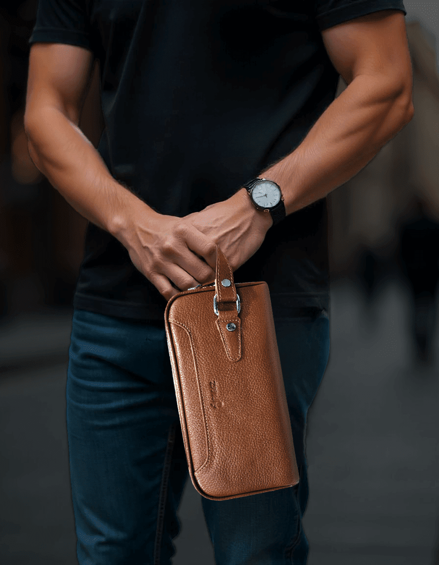 کیف دستی مردانه چرم طبیعی