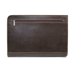 فولدر دستی چرم طبیعی 2 قهوه ای