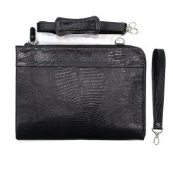 فولدر دستی چرم طبیعی 3 مشکی