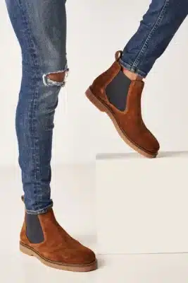 بوت چلسی مردانه با کش کناری