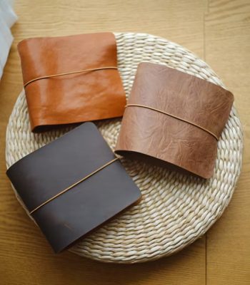 دفتر چرم طبیعی