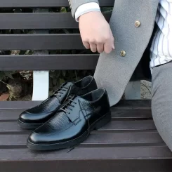 کفش مردانه چرم طبیعی کد 2031